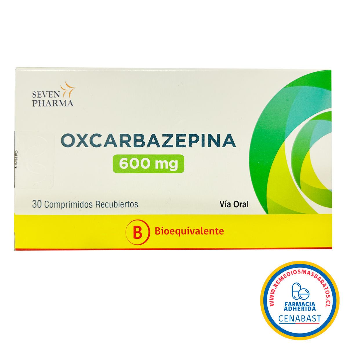 Oxcarbazepina Comprimidos Recubiertos 600mg