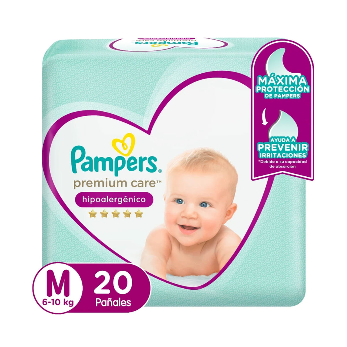 Pampers Pañal Premiun Care M