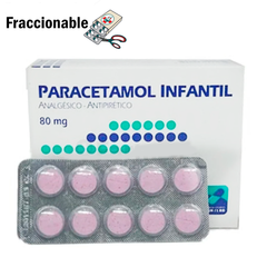 Paracetamol Infantil 80mg x 10 Comprimidos Masticables