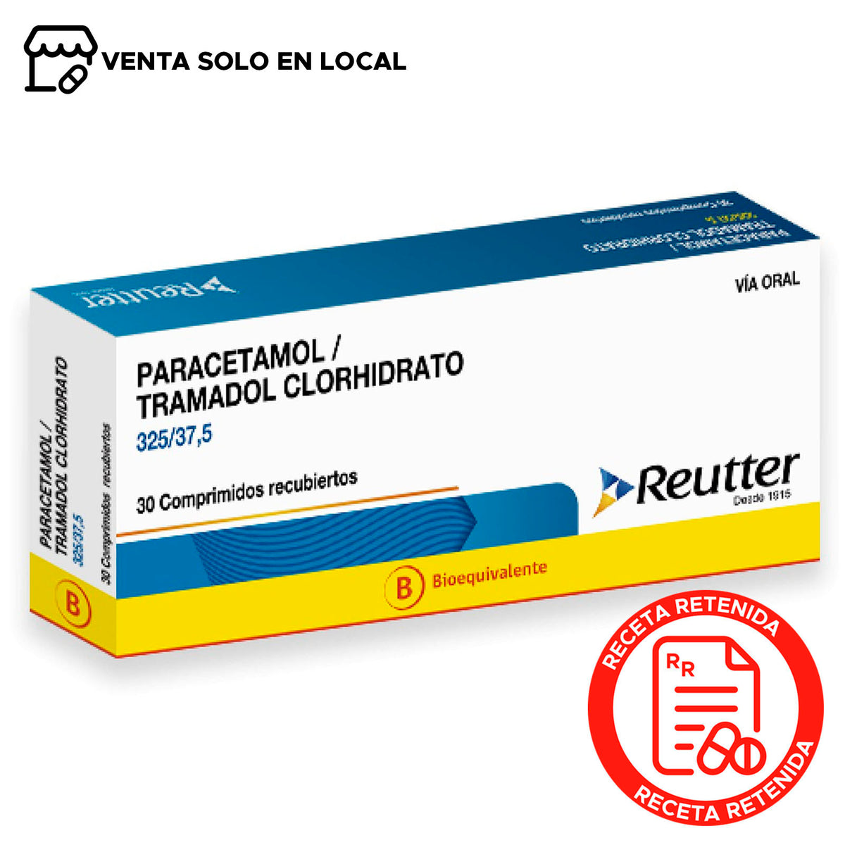 Paracetamol/Tramadol Clorhidrato Comprimidos Recubiertos 325/37,5
