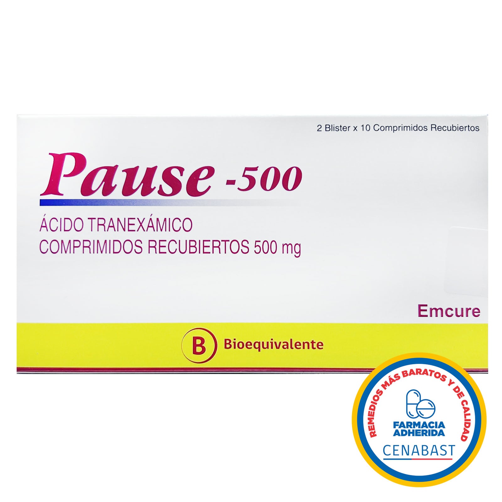 Pause Inj Pause-500 Comprimidos Recubiertos 500mg Producto Cenabast – Farmacia El ...