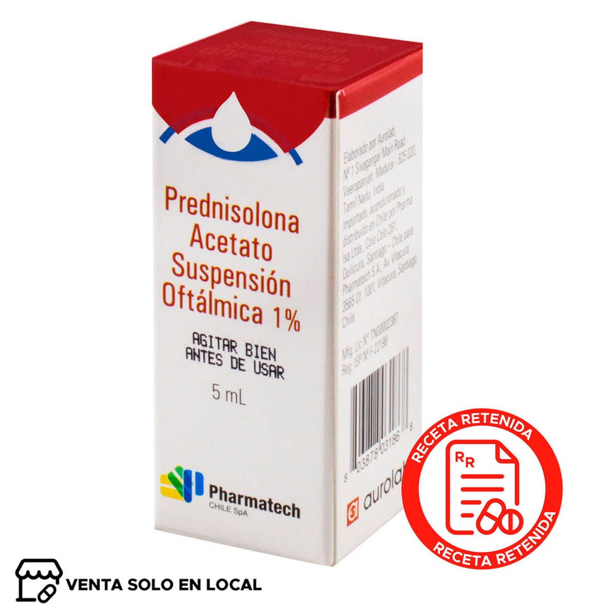 Prednisolona Suspensión Oftálmica 1%