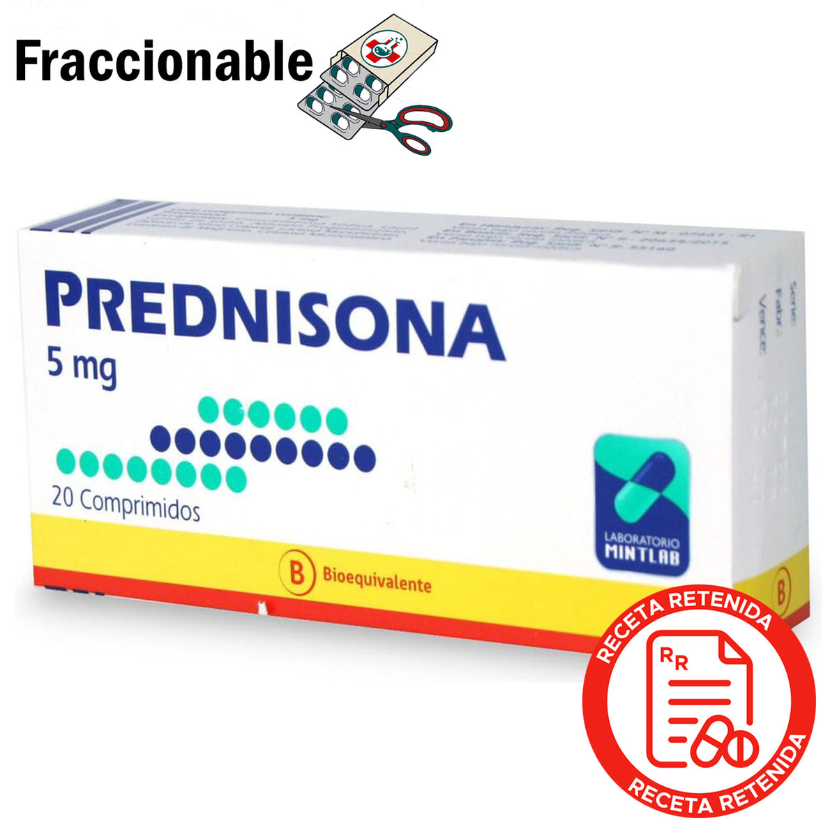 Prednisona 5mg x 1 Comprimido