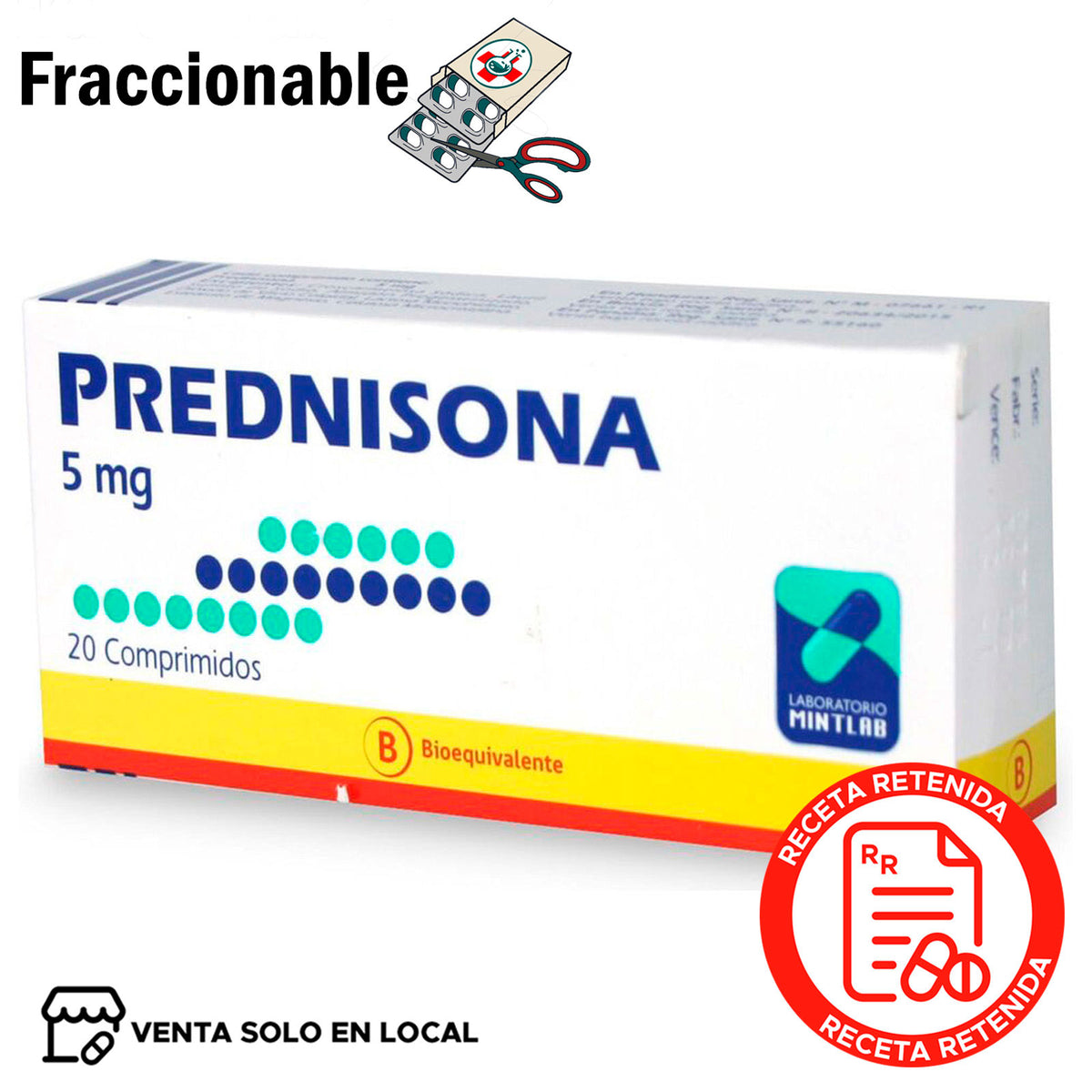 Prednisona 5mg x 1 Comprimido