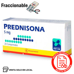 Prednisona 5mg x 1 Comprimido