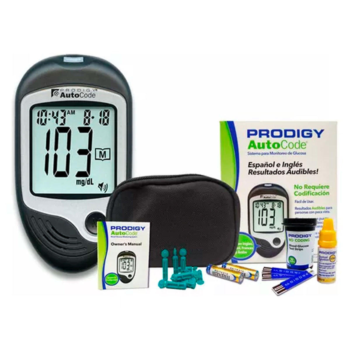 Glucómetro Prodigy Autocode Kit