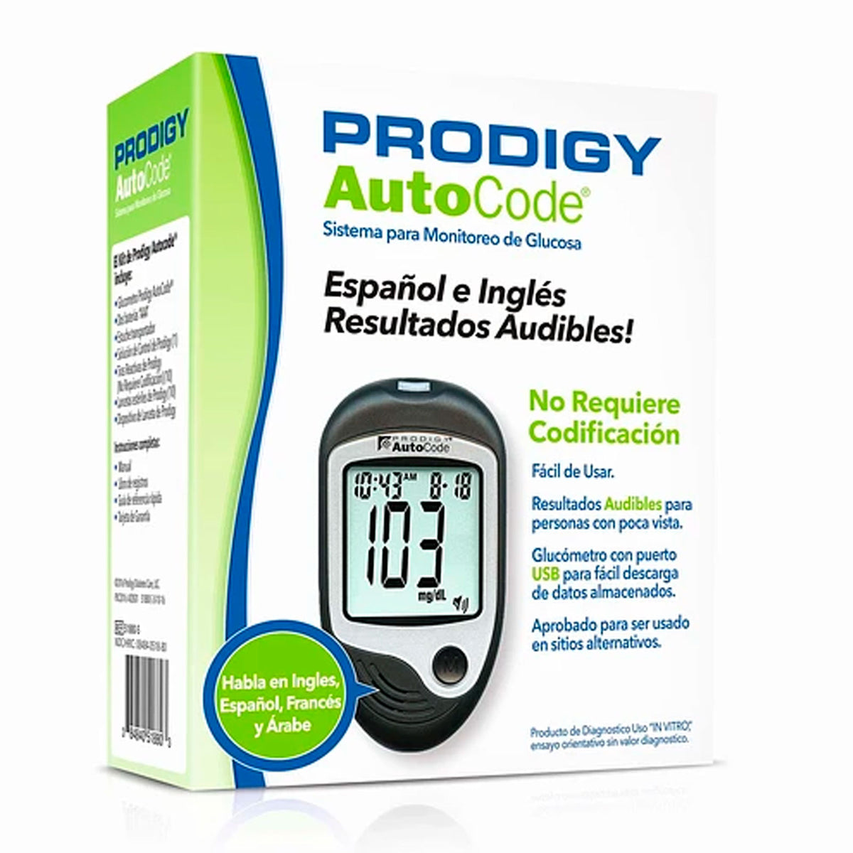 Glucómetro Prodigy Autocode – Farmacia El Quimico
