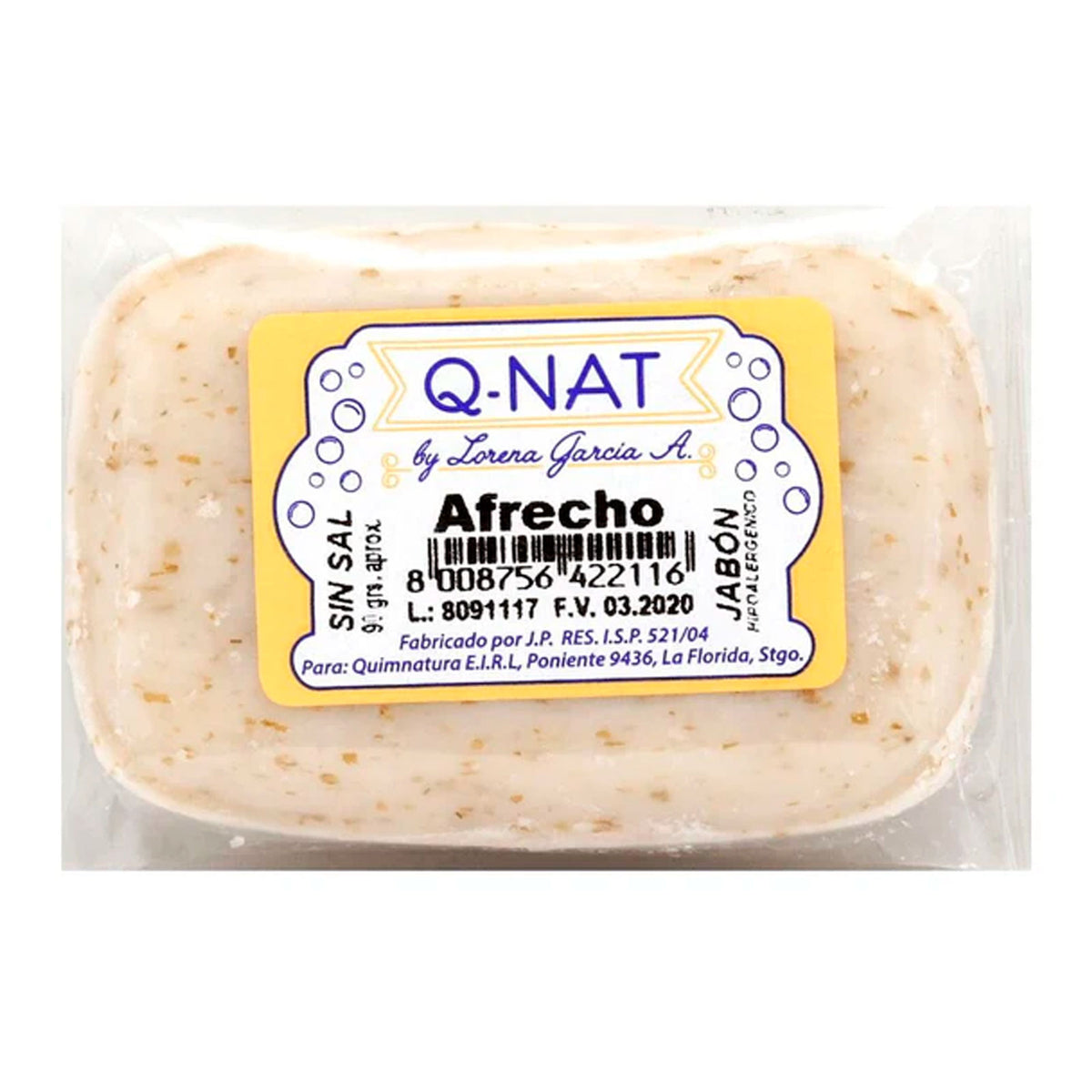 Jabón Barra Afrecho