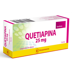 Quetiapina 25mg 30 Comprimidos Recubiertos