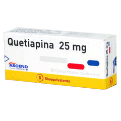 Quetiapina Comprimidos Recubiertos 25mg.