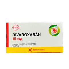 Rivaroxabán Comprimidos Recubiertos 15mg