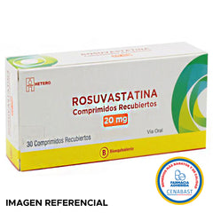 Rosuvastatina Comprimidos Recubiertos 20mg Producto Cenabast