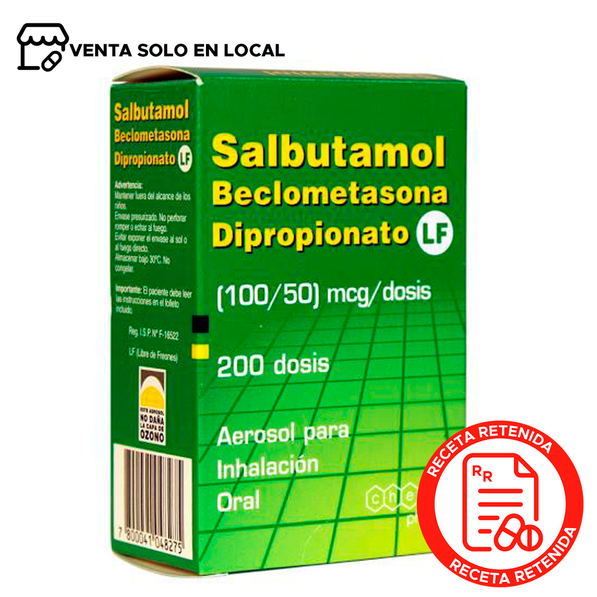 Salbutamol+Beclometasona Aerosol 100/50