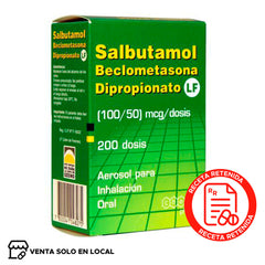 Salbutamol+Beclometasona Aerosol 100/50