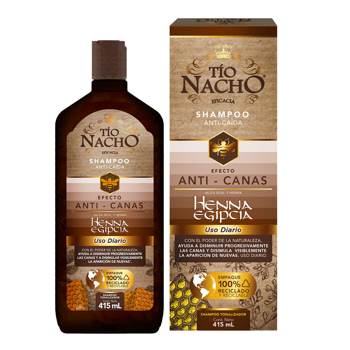 Tio Nacho Shampoo Anti-Caspa Henna Egipcia