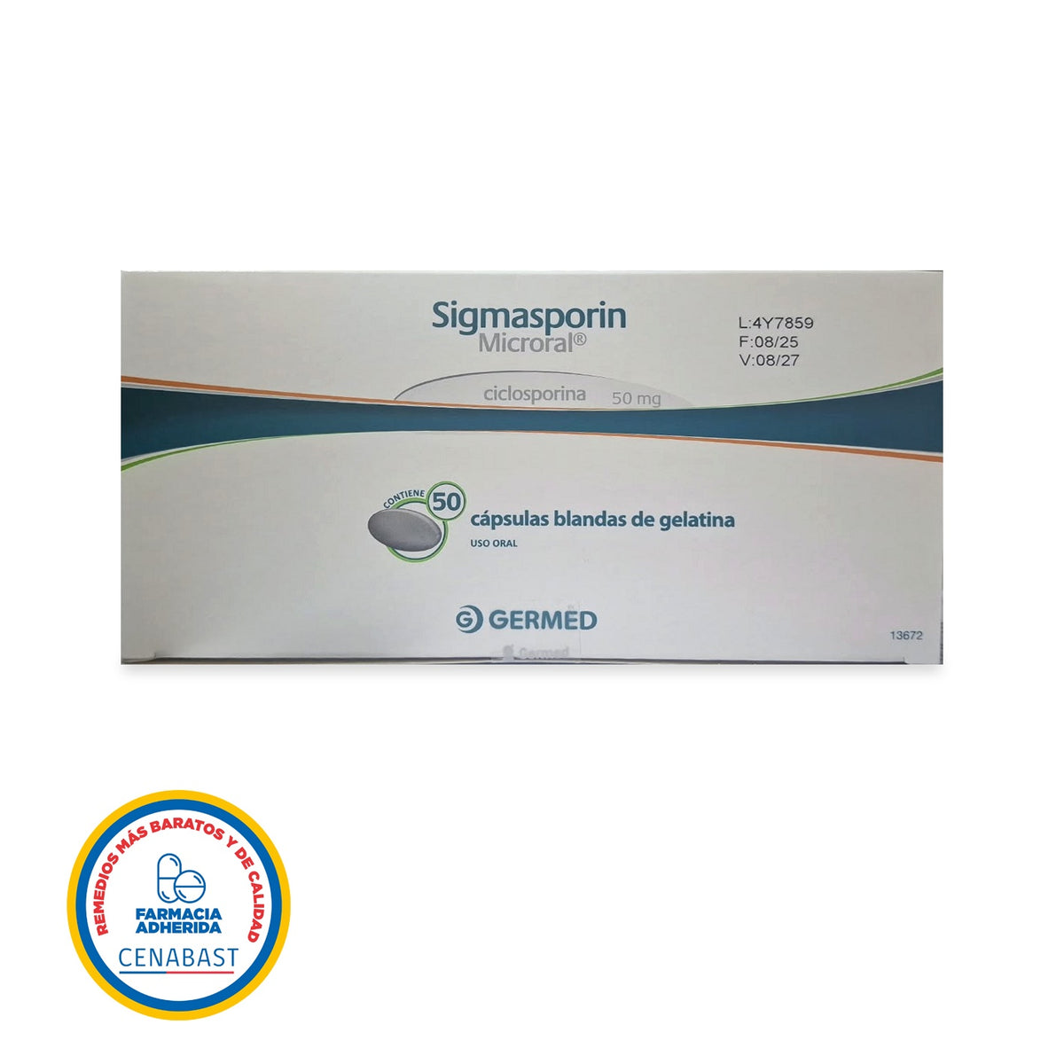 Sigmasporin Cápsulas 50mg Producto Cenabast