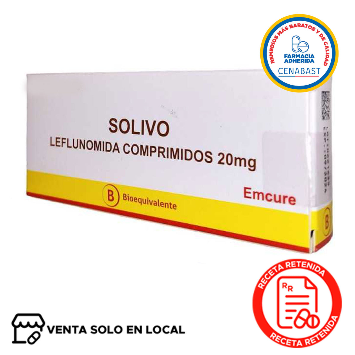 Solivo Comprimidos Recubiertos 20mg Producto Cenabast