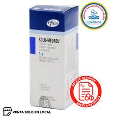 Solu-Medrol Solución Inyectable 1g Producto Cenabast