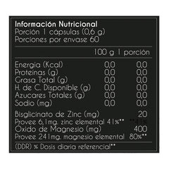 Zinc Bisglicinato Cápsulas 20mg