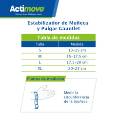 Actimove Muñequera Talla L