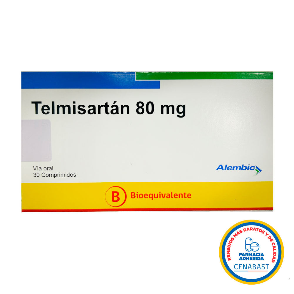 Telmisartán Comprimidos 80mg Producto Cenabast
