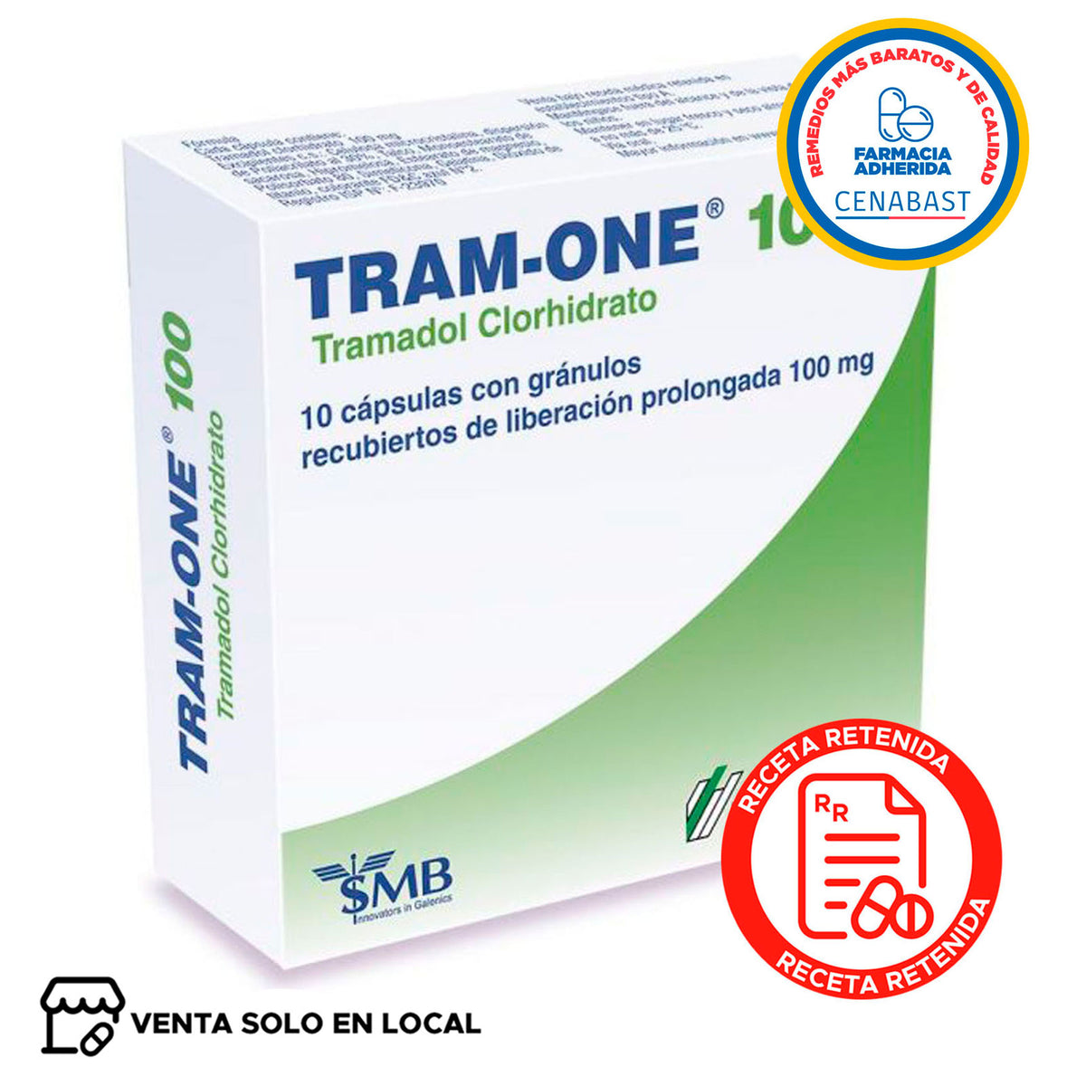 Tram-One Cápsulas con Gránulos Recubiertos de Liberación Prolongada 100mg Producto Cenabast