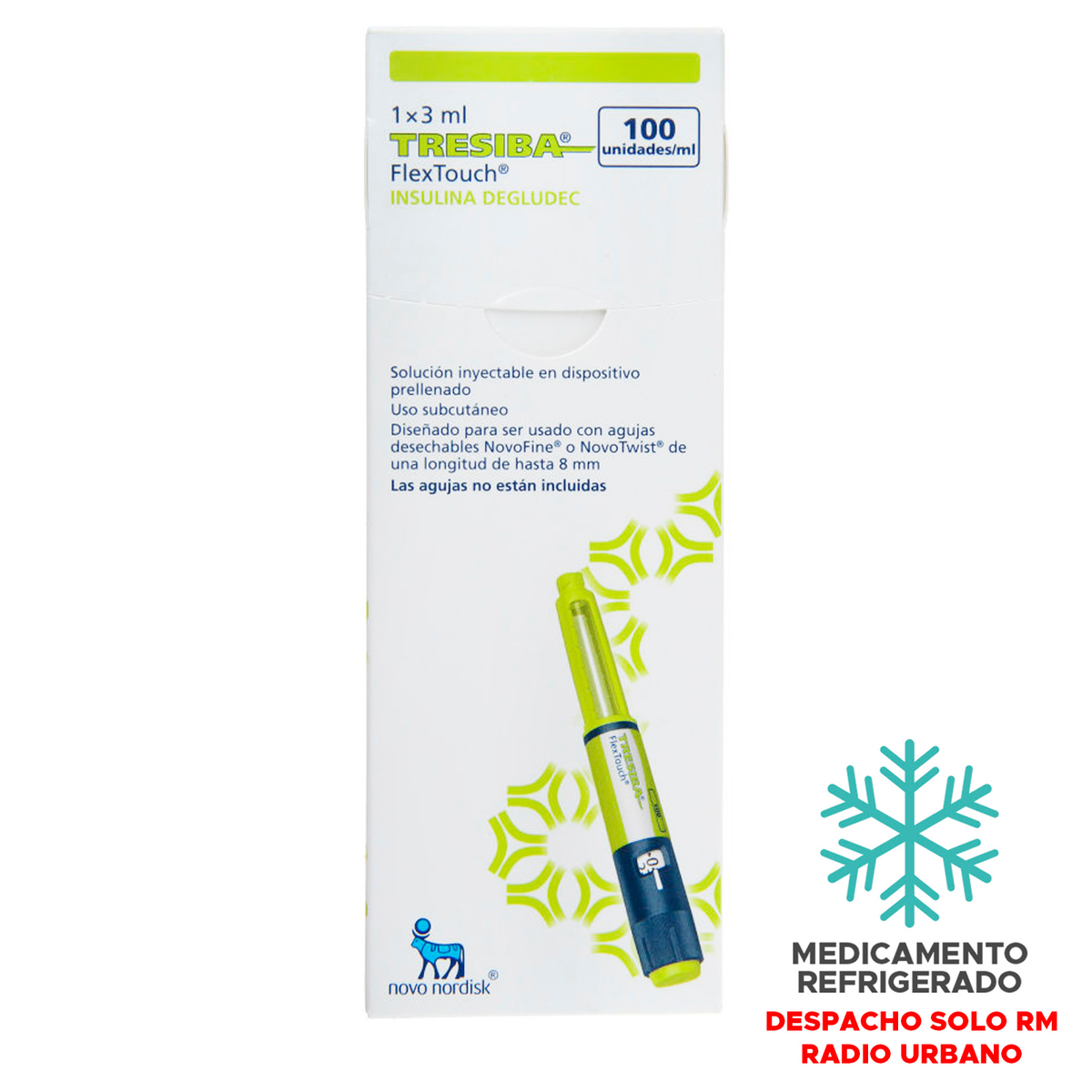 Tresiba Solución Inyectable en Lápiz 100 UI/ml