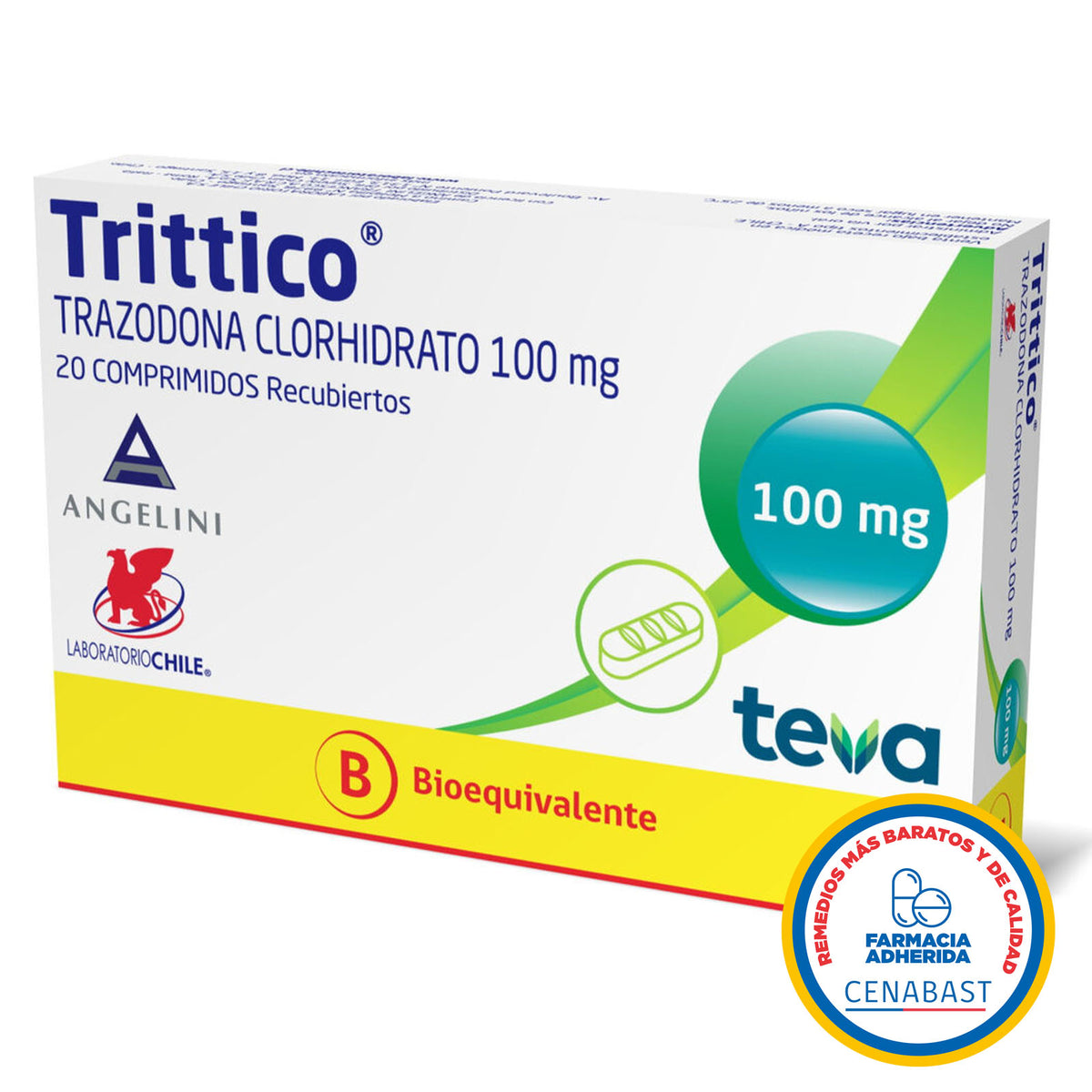 Trittico Comprimidos Recubiertos 100mg Producto Cenabast