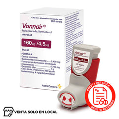 Vannair Suspensión para Inhalación Oral 160/4.5