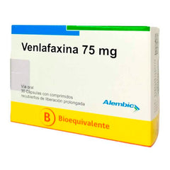 Venlafaxina Cápsulas con Comprimidos Recubiertos de Liberación Prolongada 75mg