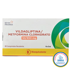 Vildagliptina / Metformina Comprimidos Recubiertos 50/850 Producto Cenabast
