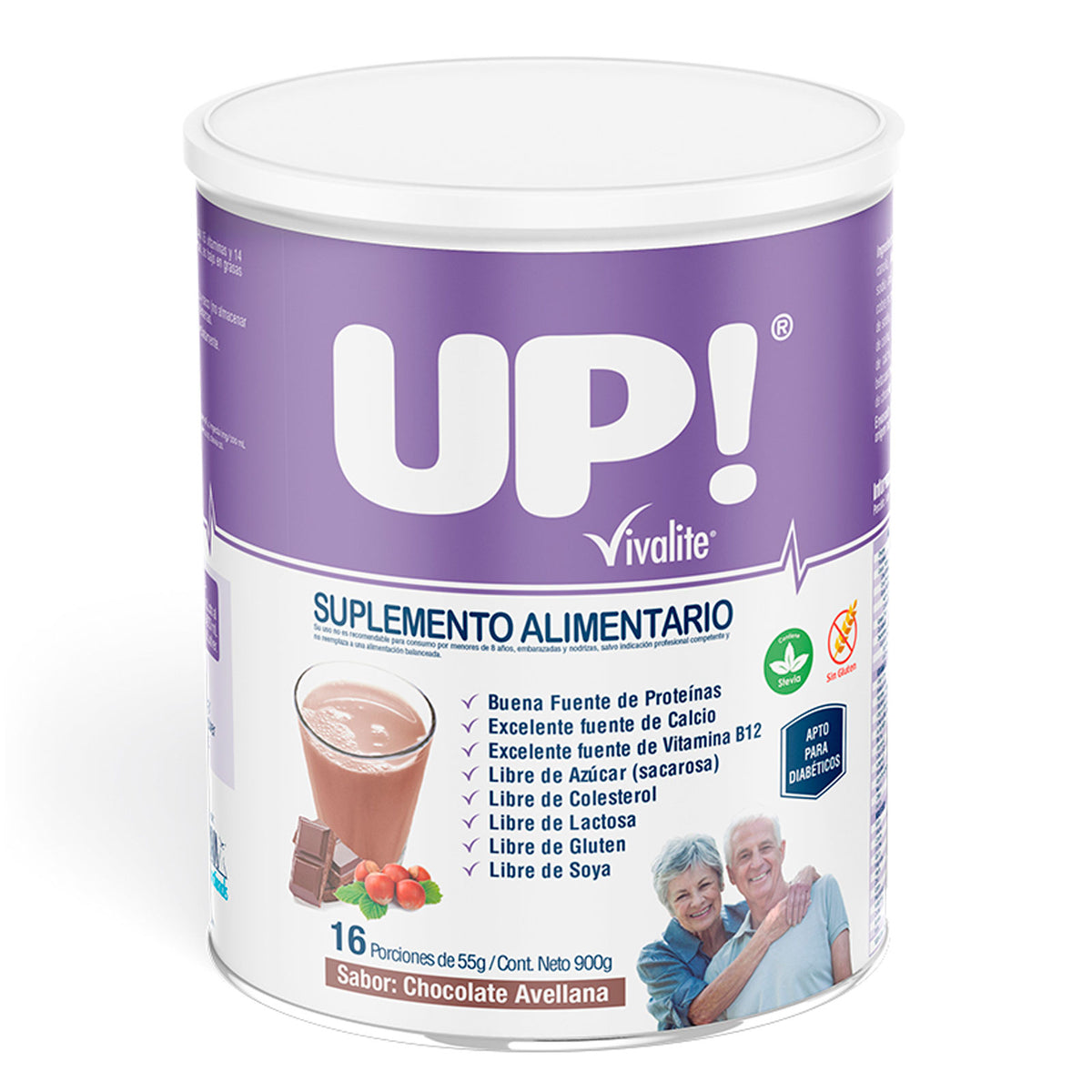 Vivalite Up Suplemento Alimentario Sabor Chocolate Avellana