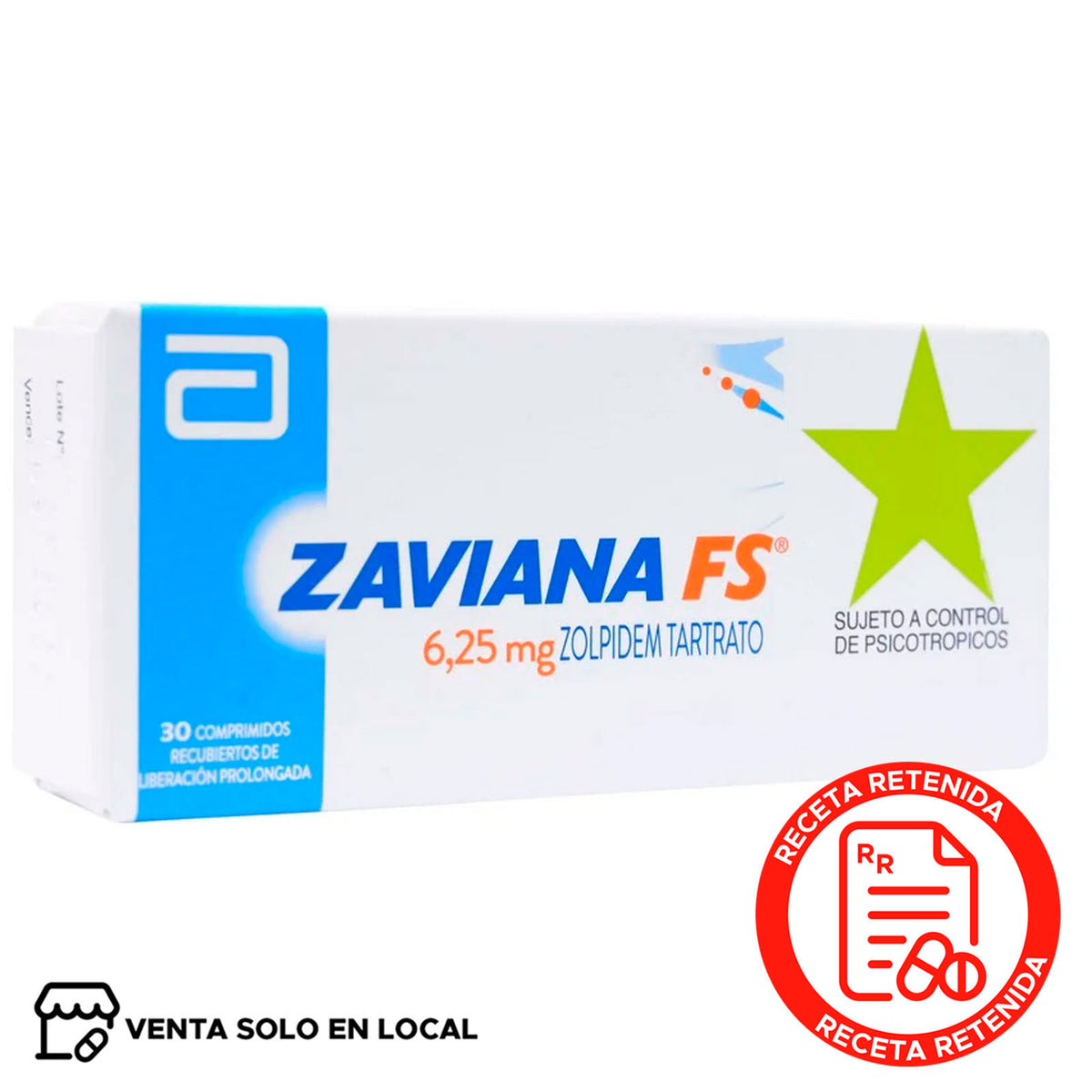 Zaviana FS Comprimidos Recubiertos de Liberación Prolongada 6,25mg