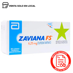 Zaviana FS Comprimidos Recubiertos de Liberación Prolongada 6,25mg
