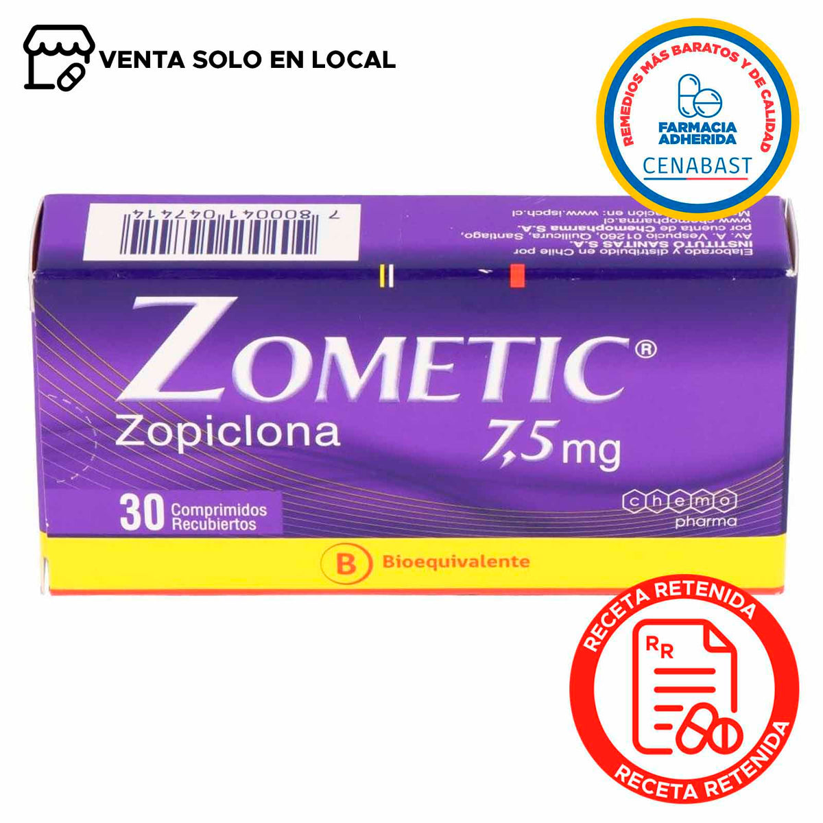 Zometic Comprimidos Recubiertos 7,5mg Producto Cenabast