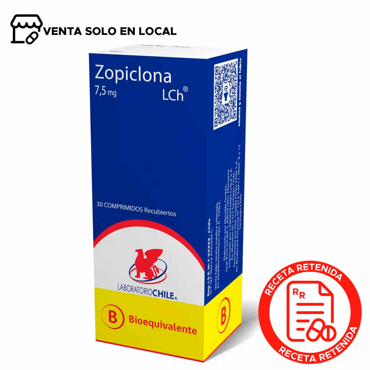 Zopiclona Comprimidos Recubiertos 7,5mg