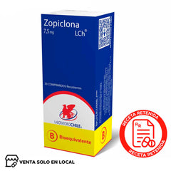 Zopiclona Comprimidos Recubiertos 7,5mg (disponible solo para venta presencial)