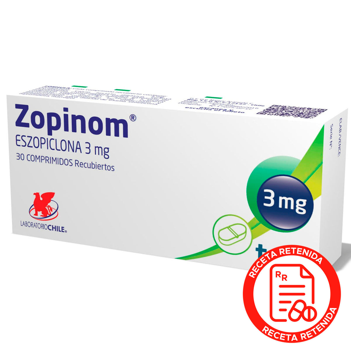 Zopinom Comprimidos Recubiertos 3mg
