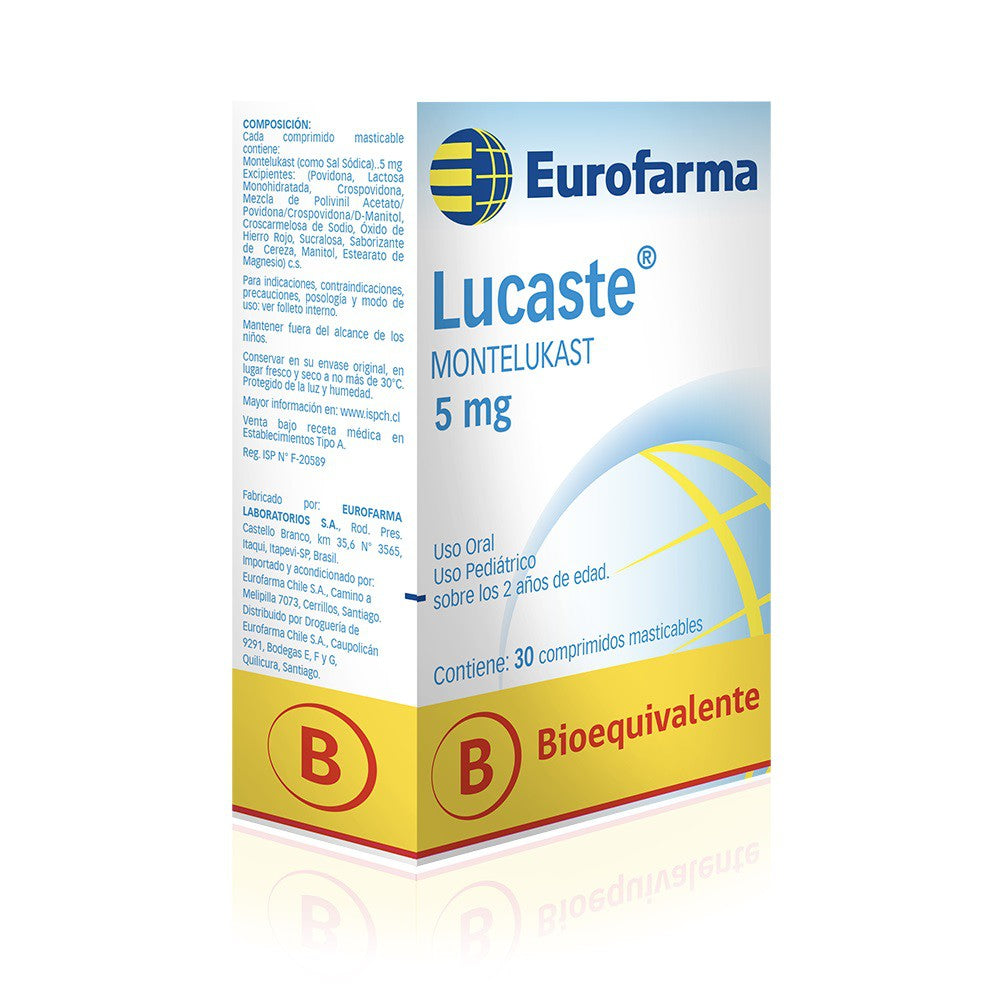 Lucaste Comprimidos Masticables 5mg