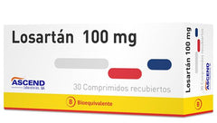 Losartan Comprimidos Recubiertos 100mg