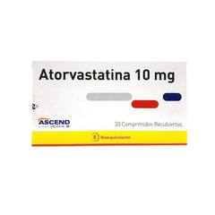 Atorvastatina Comprimidos Recubiertos 10mg