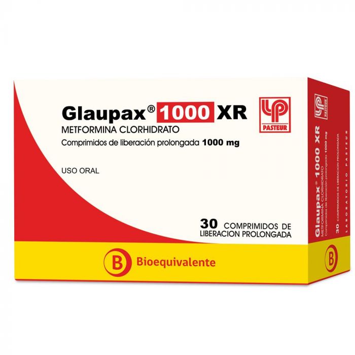 Glaupax XR Comprimidos de Liberación Prolongada 1000mg