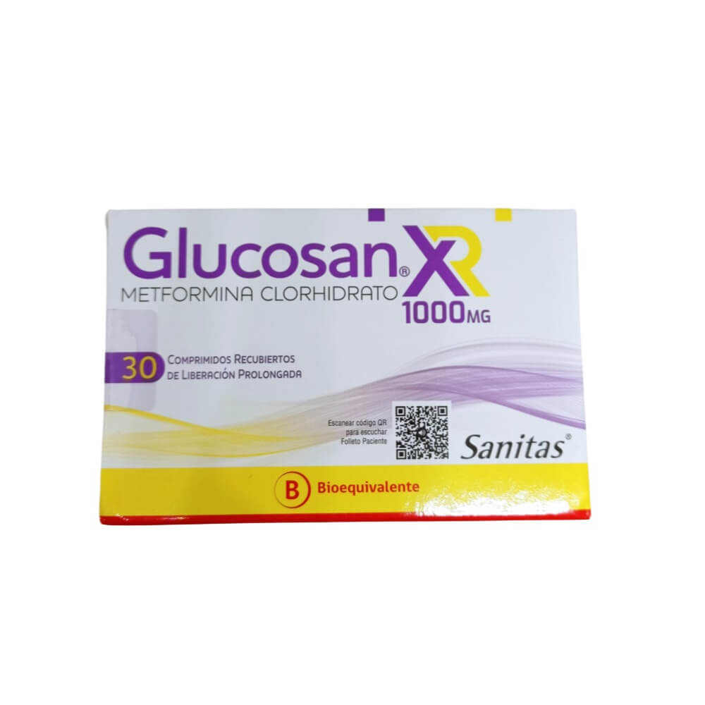 Glucosan XR Comprimidos Recubiertos 1000mg