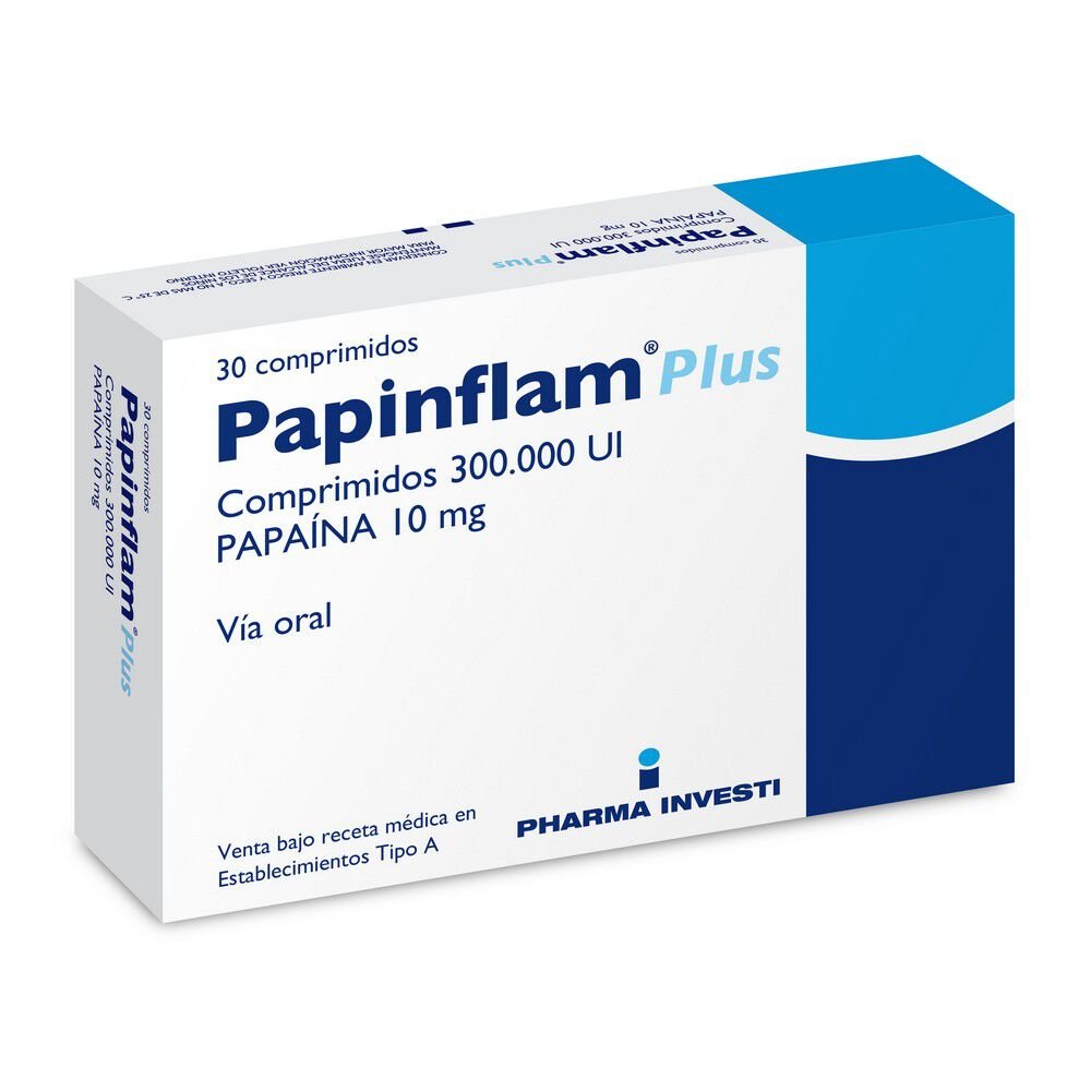 Papinflam Plus Comprimidos 300.000 UI/10mg