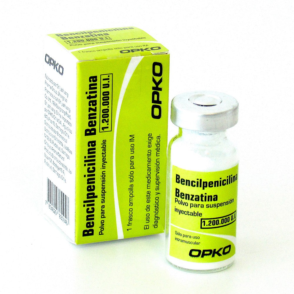 Bencilpenicilina Benzatina Polvo para Suspensión Inyectable 1.200.000. U.I.