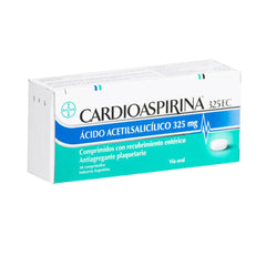 Cardioaspirina 325EC Comprimidos con recubrimiento entérico