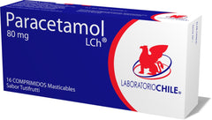 Paracetamol Comprimidos masticables 80mg