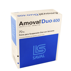 Amoval Duo Suspensión Oral 400mg/5ml