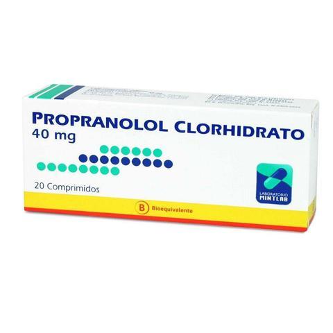 Propranolol Comprimidos 40mg