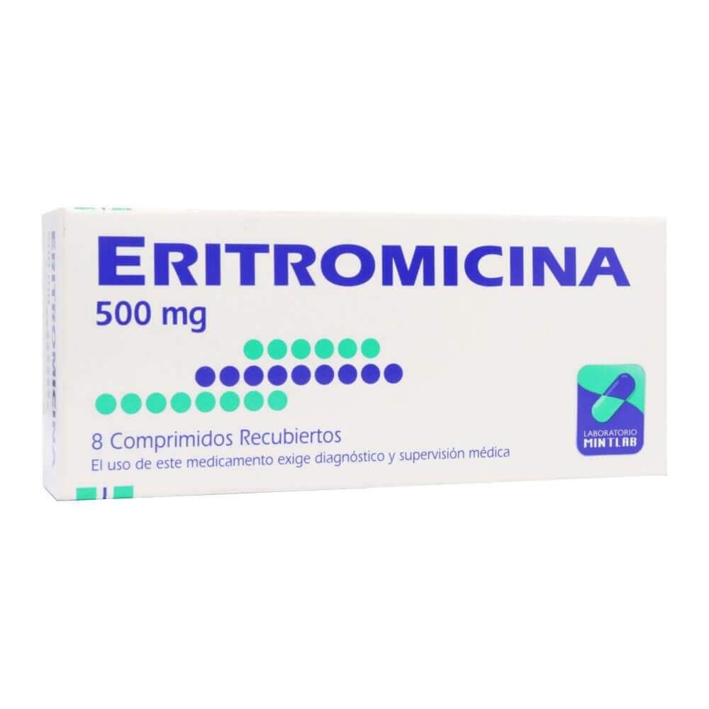 Eritromicina Comprimidos Recubiertos 500mg